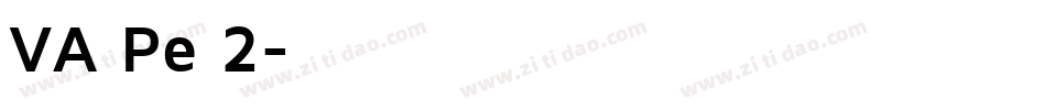 VA Pe 2字体转换